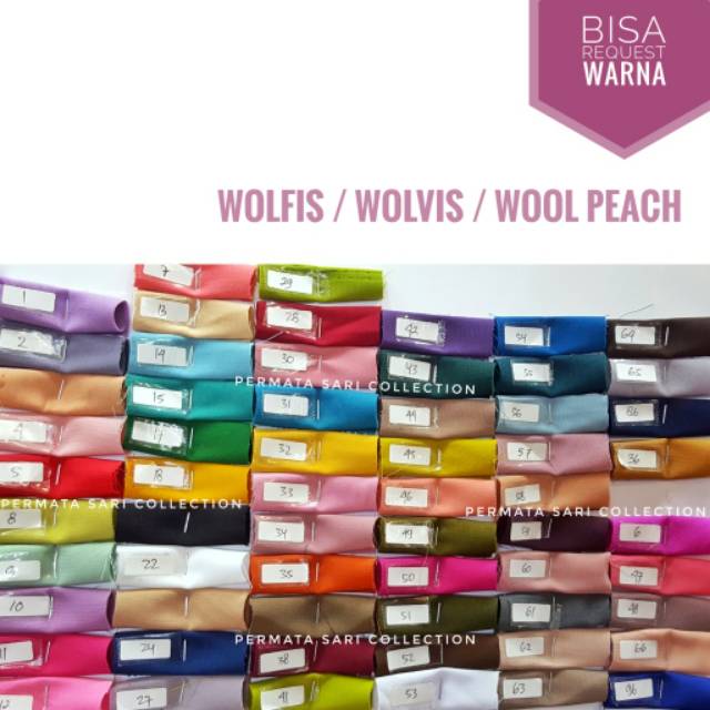 (PROMO) 120 x 120 Khimar / Kerudung / Jilbab Segiempat Wool Peach / Wolfis