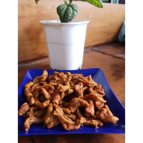 

KRIPIK USUS PEDAS DAUN JERUK 500GR (Level 2)