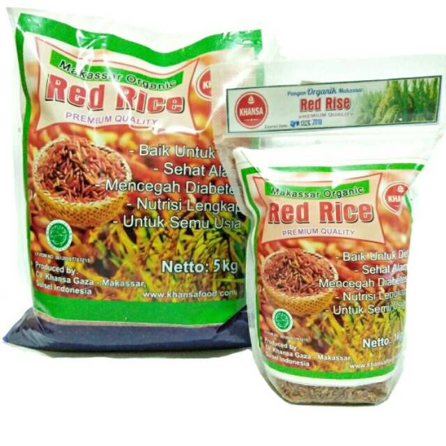 

[ TERLARIS ]Beras Merah Organik Khansa (PREMIUM) 1Kg