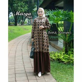 Part2 Aneka Gamis Batik Big Size Jumbo Size Xxl Ld 110 Cm Dress Batik Modern Longdress Batik Shopee Indonesia