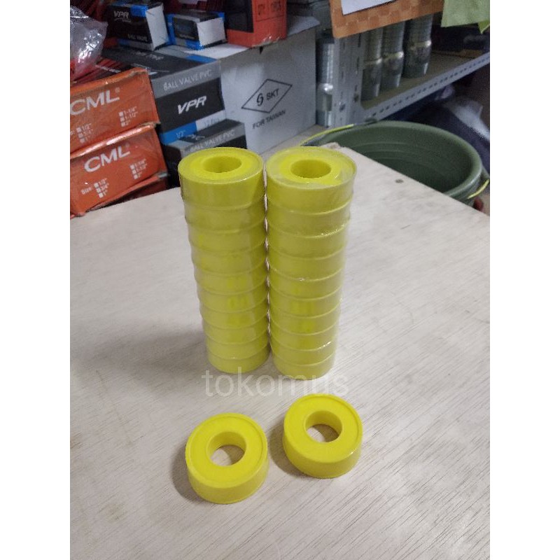 Solatip 1/2 x 20M Kuning/Seal Tape Air/Solatip Kran Air/Solatip Solasi Kran Keran