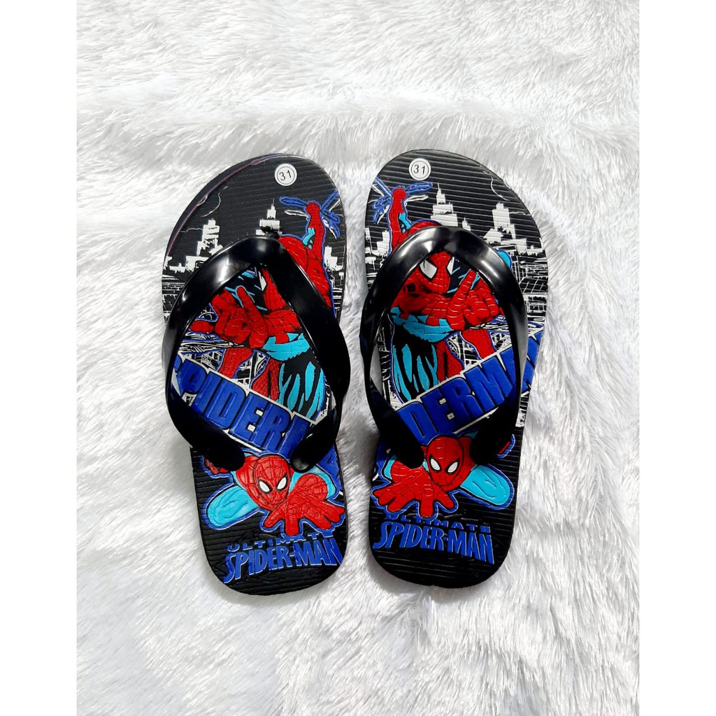 Sandal Anak Printing Spiderman Laki-laki