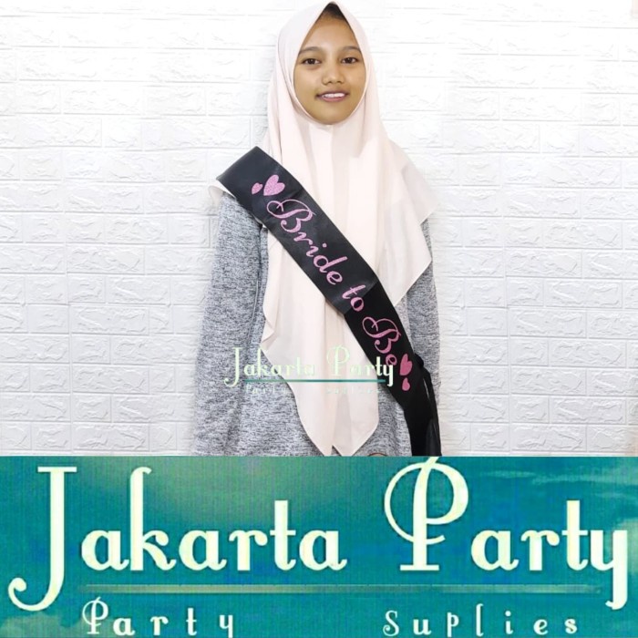 Slempang Bride To Be 04 / Sash Bride To Be / Selempang Bride To Be