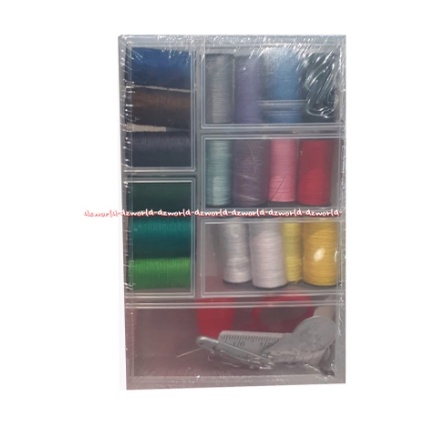 Benang Set Lengkap Dengan Jarum Dan Benang Warna Warni Sewing Kit Box Sewing Thread Peralatan Menjahit Alat Jahit