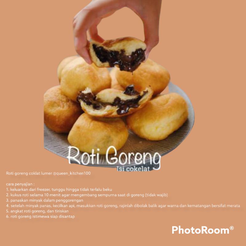 

roti goreng coklat lumer