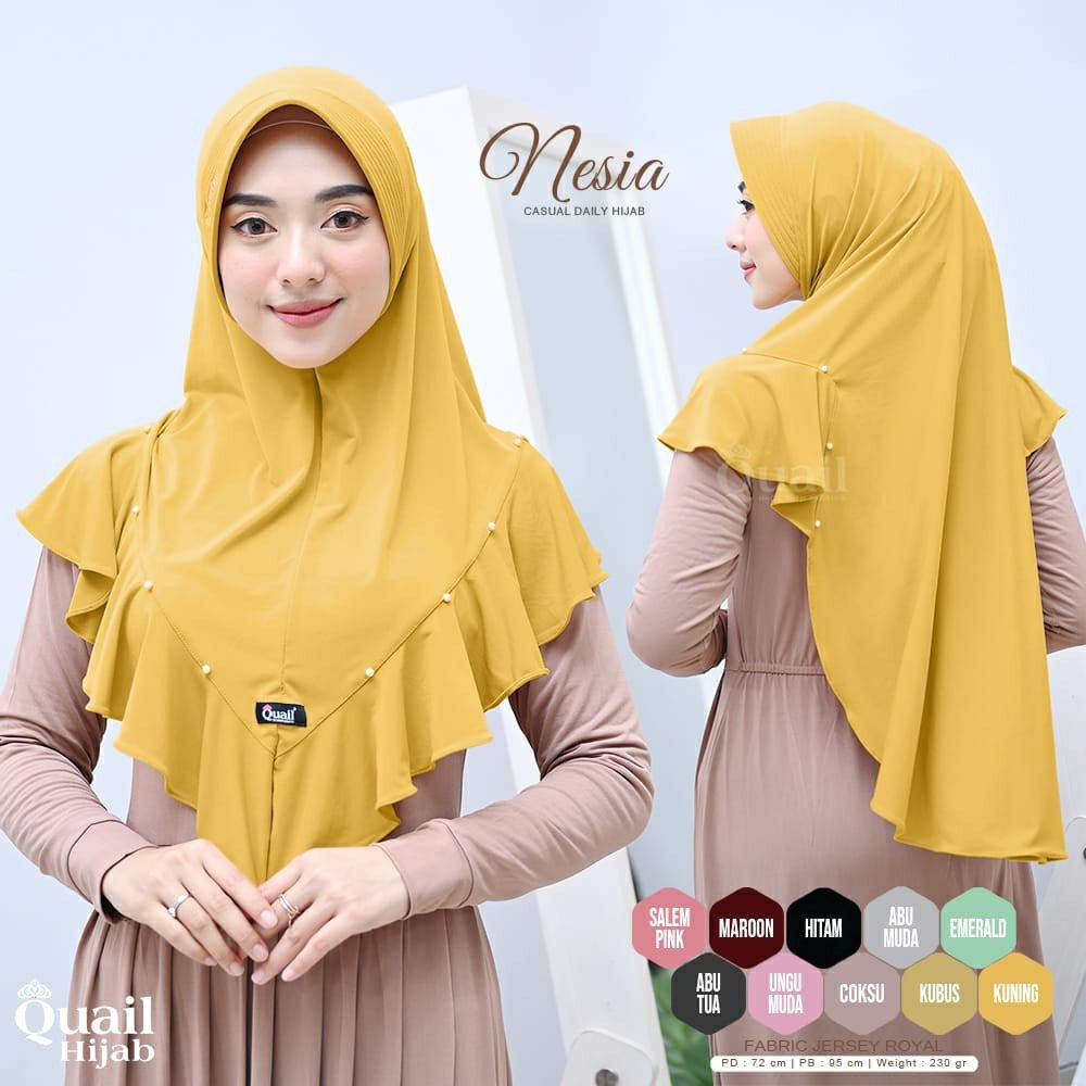 HIJAB INSTANT NESIA ORI AHFILLARJUNA  FARRAH