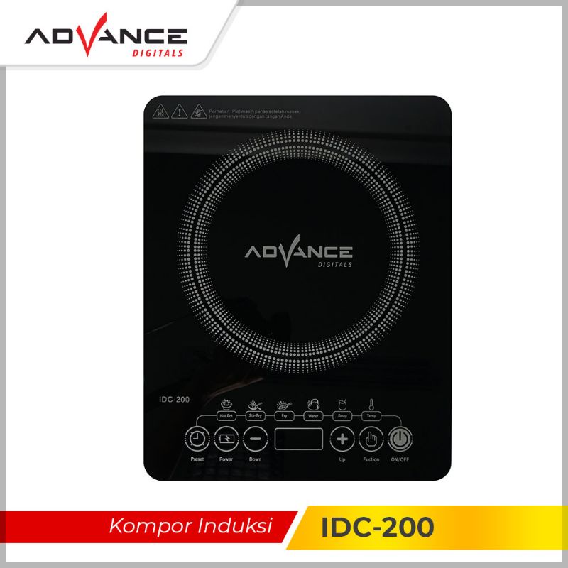 Advance Kompor Listrik Induksi Touch Screen / Induction Cooker IDC-200 / IDC-200 PRO