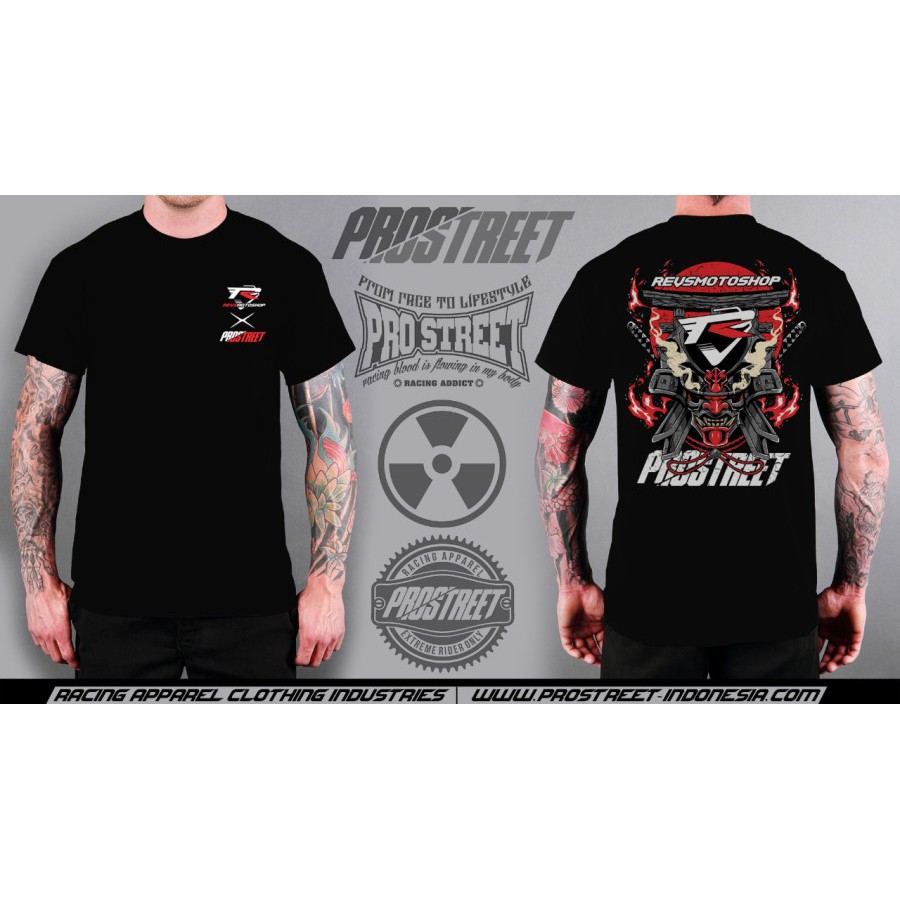 KAOS T-SHIRT| PROSTREET |PROSTREET X REVS #1| BLACK | NEW | ORIGINAL