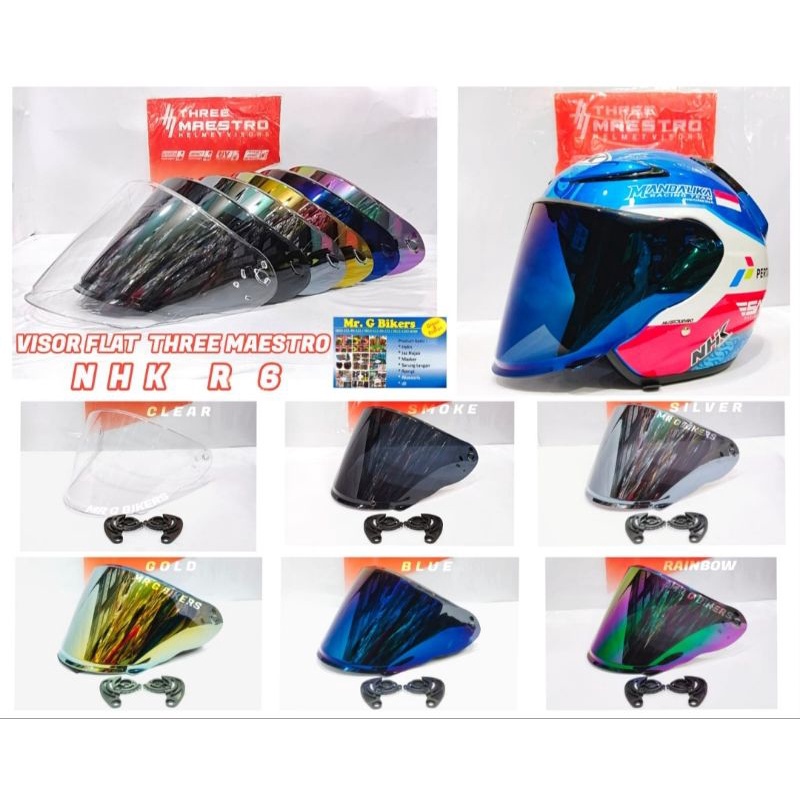VISOR HELMET NHK R6  MERK NDR