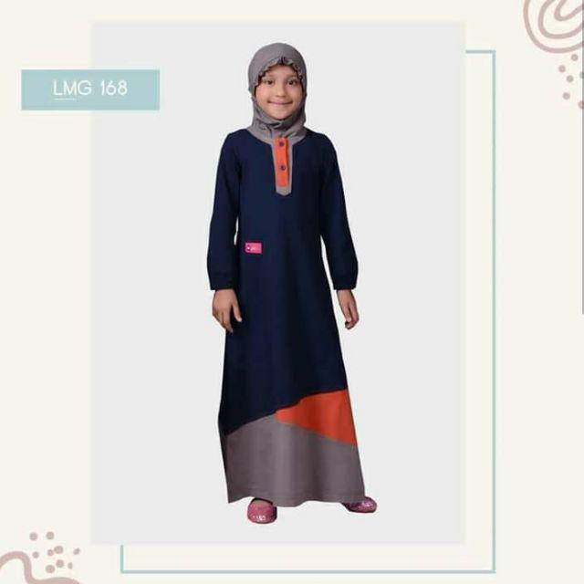 GAMIS ANAK MUTIF LMG 168 NO 6 | GAMIS ANAK
