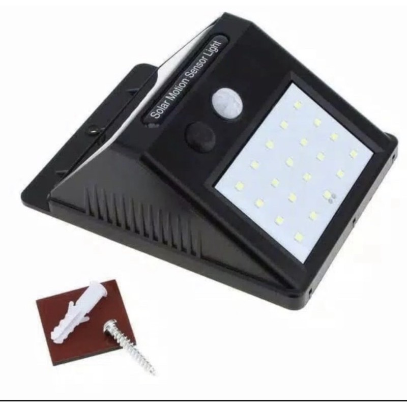 Lampu Dinding / Lampu Tembok / Lampu taman Solar Charge Sensor 30LED -Lampu 30 LED