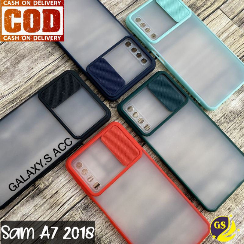 SAMSUNG M21 M30s A70 A 70 A6 PLUS A6+ J8 2018 A7 2018 SOFT CASE MATTE CAMERA SLIDE PROTECTOR KAMERA SLIDING CASING