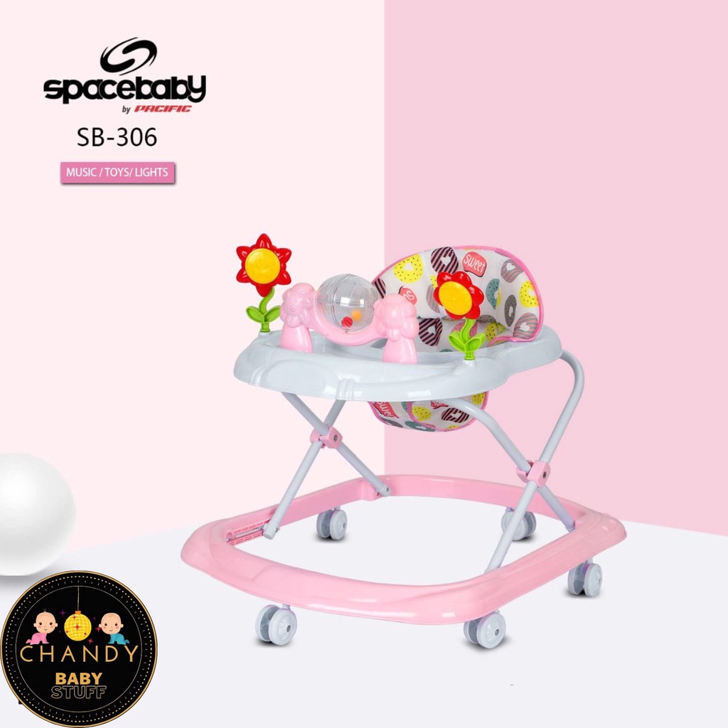 BABY WALKER SPACE BABY SB 306 APOLLO MAINAN CUSHION ADA MUSIK DAN LAMPU