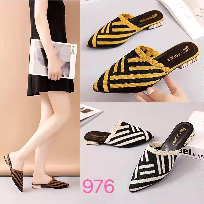 Free Box Sepatu Sandal Wanita  NS976 Sandal Import Fashion Sepatu Import