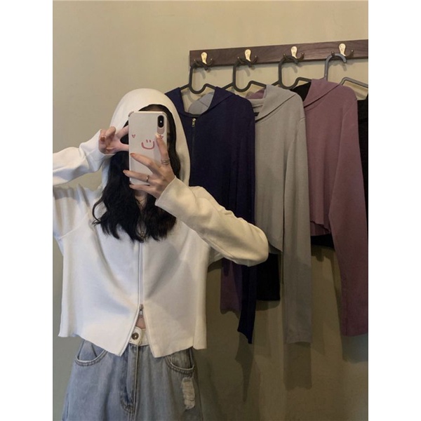 Baju sweater rajutan lengan panjang  Atasan wanita Jaket Wanita versi korea