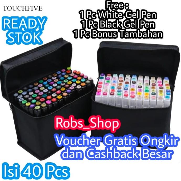 

gunturputra39 Touchfive spidol twinmarker white 40pcs /40 warna/40 colour touchfive TERLARIS TERPERCAYA ORIGINAL