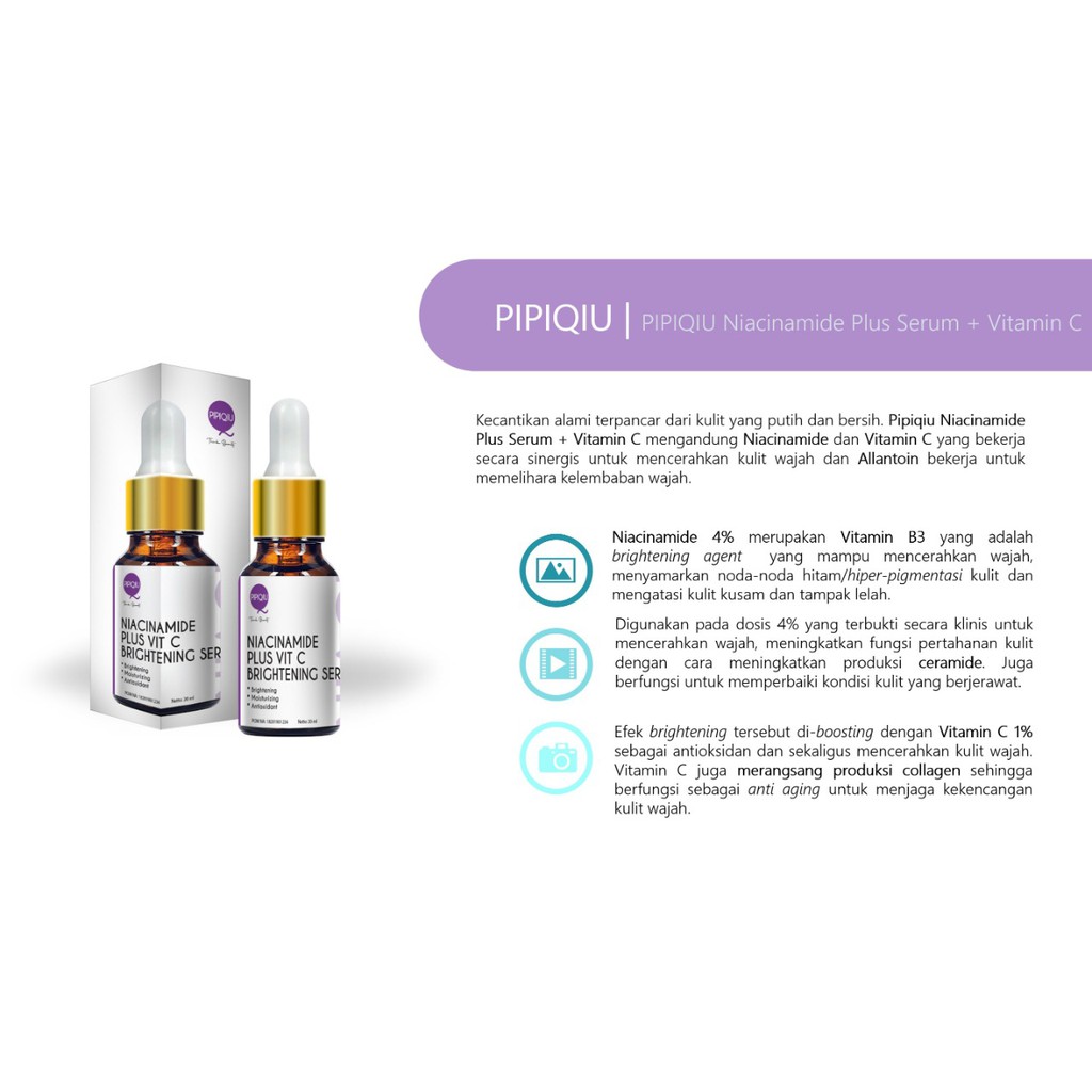 new~Serum Pencerah Wajah / Aha Bha Pha Peeling Serum Pipiqiu BPOM  tersedia 4 varian FOTO REAL