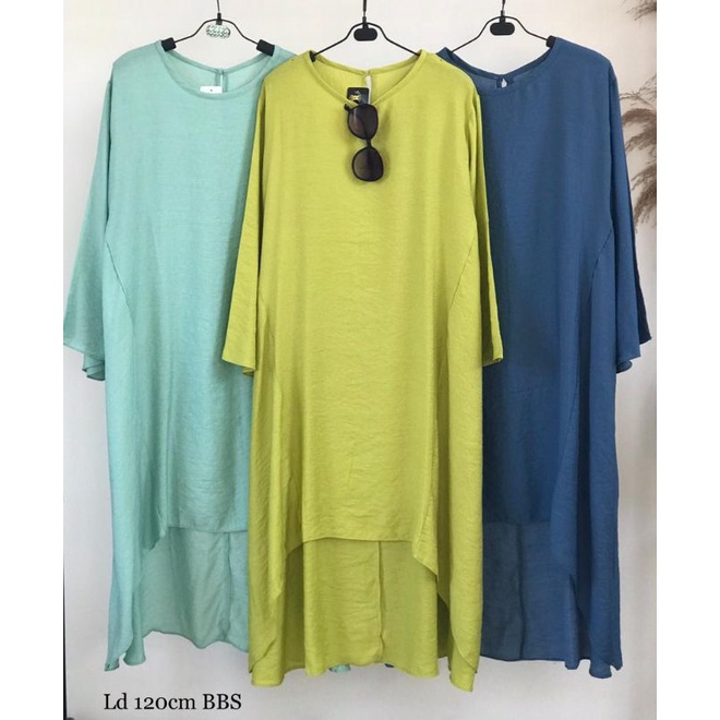 Tunik Raja Polosan Kerah Bulat