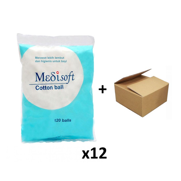 

Medisoft Cotton Ball / Kapas Bulat/Bola + Kardus