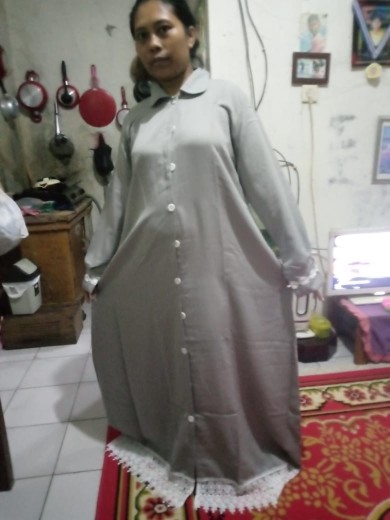 Baju Gamis Nibras Sarimbit Couple Kapelan Seragam Lebaran