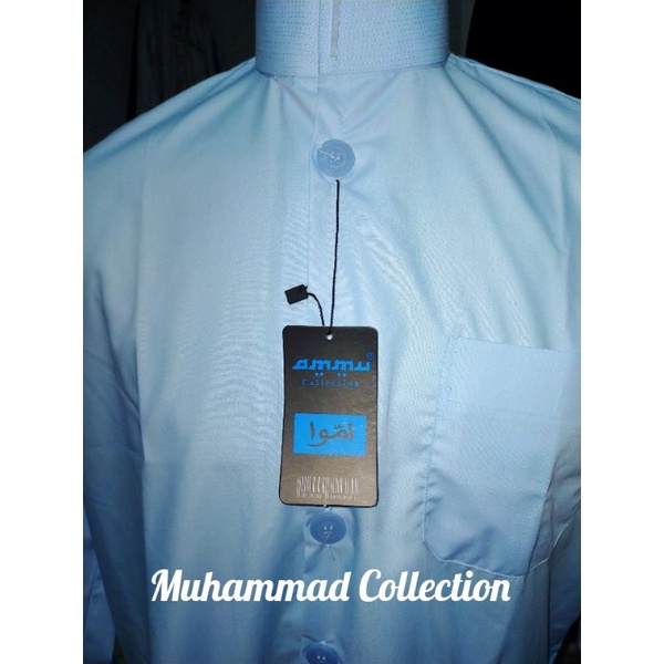 Termurah Baju Koko ammu collection original model haibah Koko ammu Biru telor asin Koko habaib