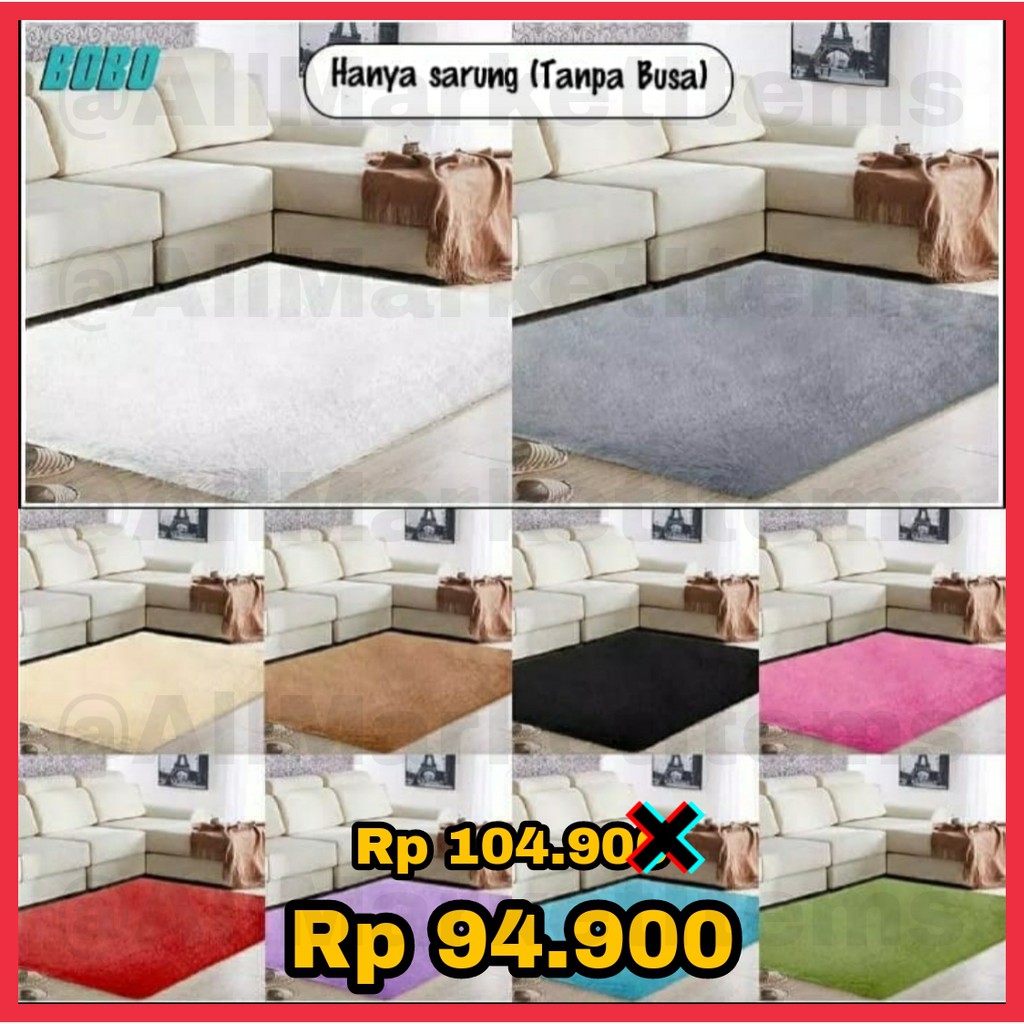 Sarung cover karpet 150x100 - 100x150cm