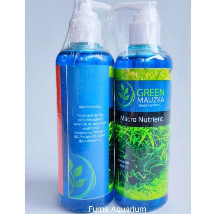 GREEN MAUZKA MACRO NUTRIENT 250ml Liquid Fertilizer Pupuk Cair Aquarium Aquascape