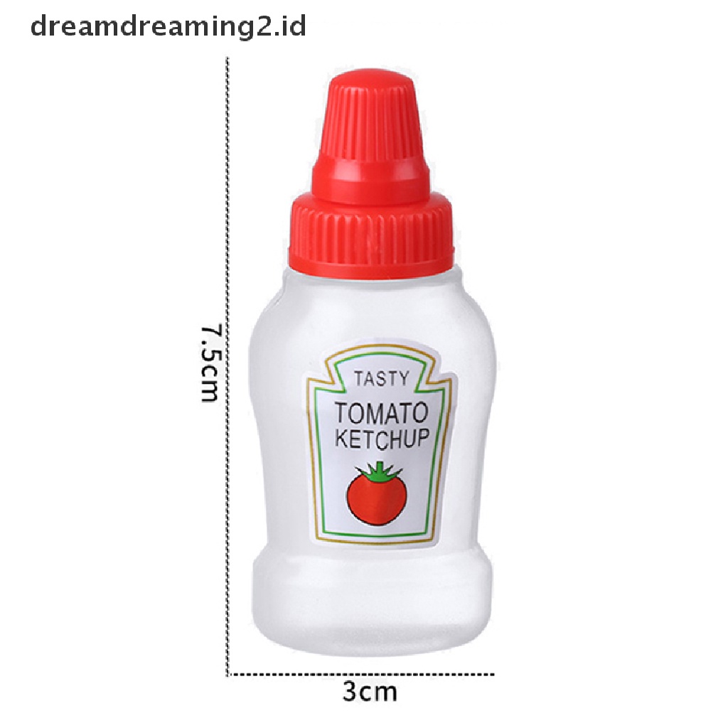 (LIKE) 2 / 3Pcs Botol Kontainer Saus Tomat / Kecap / Salad Mini Portable