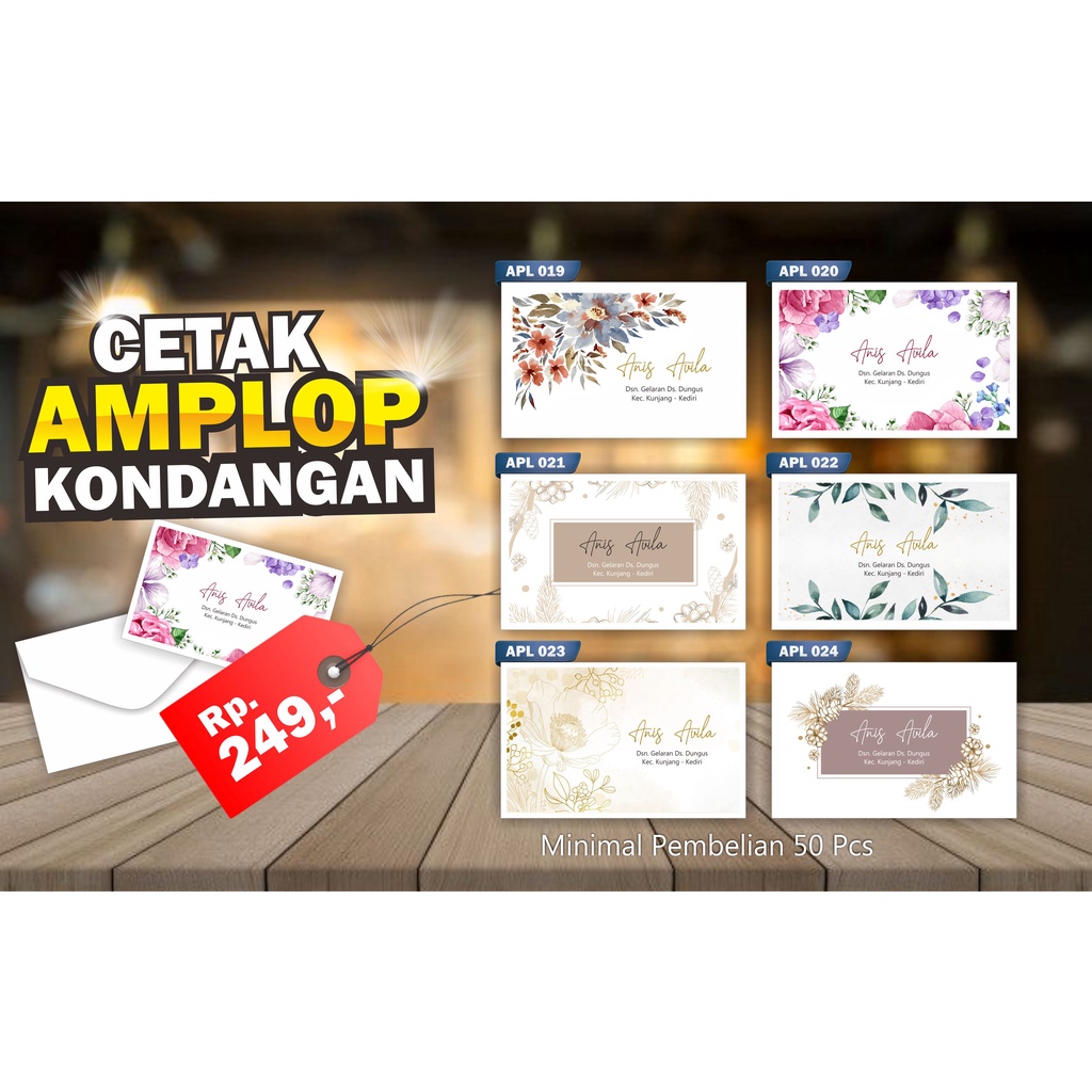 

Amplop Kondangan / Amplop Hajatan / Amplop custom nama dan alamat / amplop kondangan custom nama
