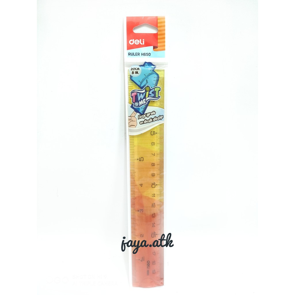 

MISTAR PENGGARIS FLEXIBLE LENTUR 20 CM PENGGARIS FLEKSIBEL LUCU BAGUS H650 DELI