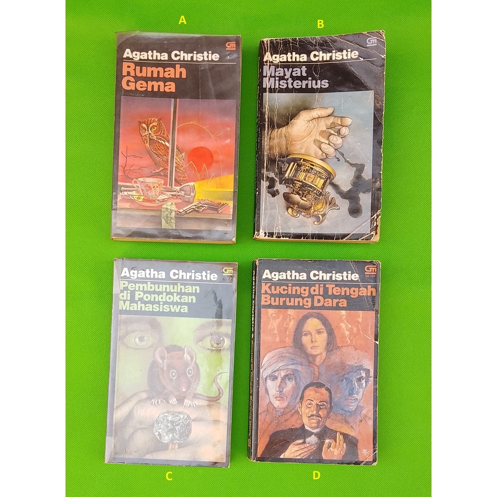 Buku Agatha Christie / Buku Misteri / Buku Novel / Buku Bekas