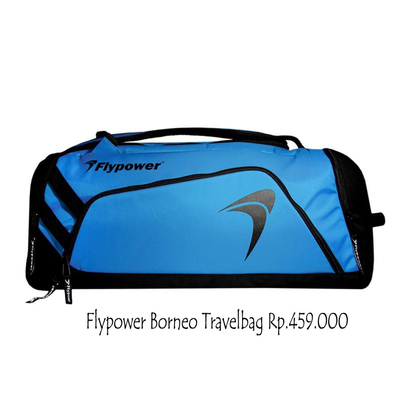 Tas Badminton Flypower Borneo Travel Bag - Blue Black