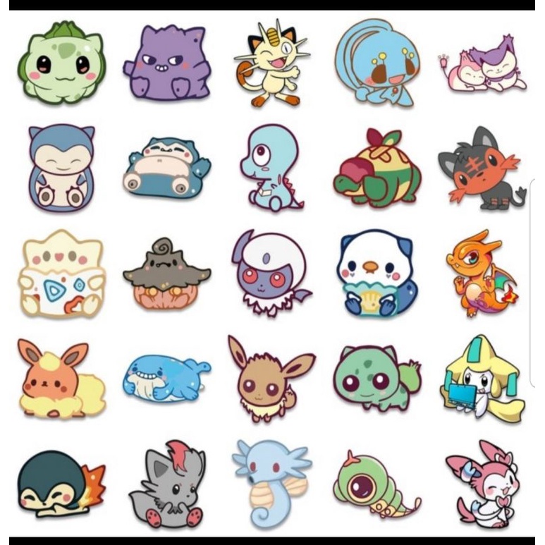 

STICKER NIVIL ISI 30PC BABY POKEMON GO