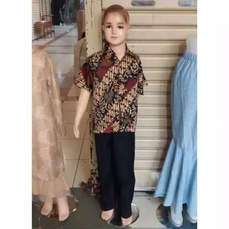 NEW REAL PICT KEMEJA ANAK/BATIK ANAK/BATIK RESMI /COUPLE BATIK