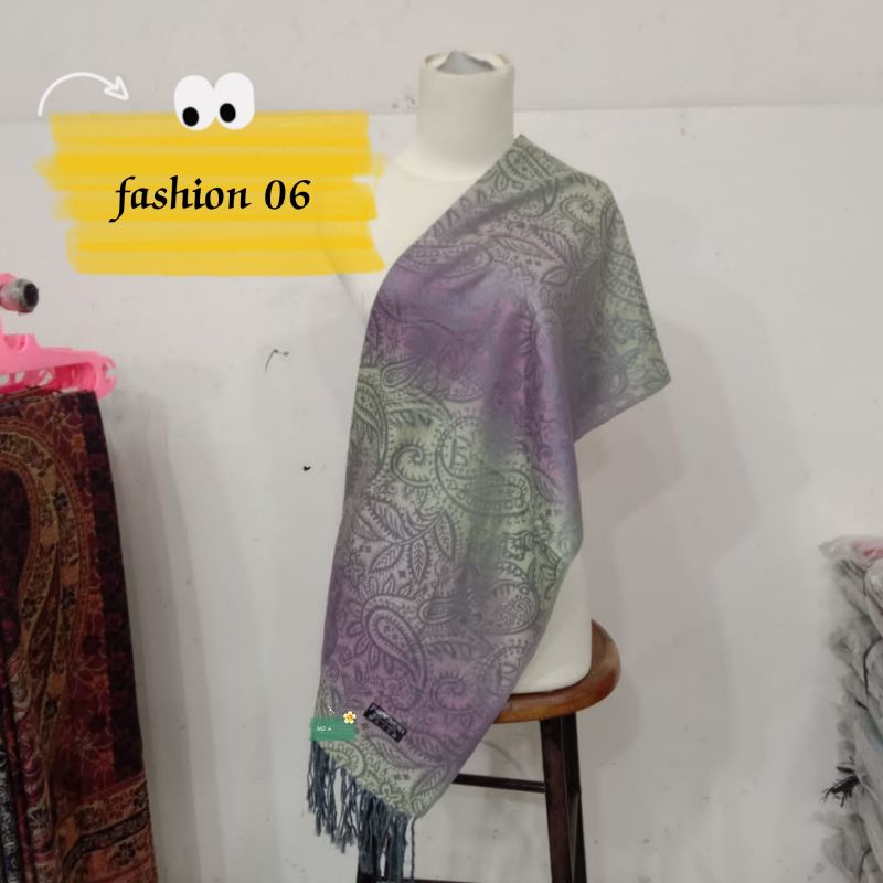 syal pashmina motif gradasi || syal || scarf || selendang || shawl || pashmina