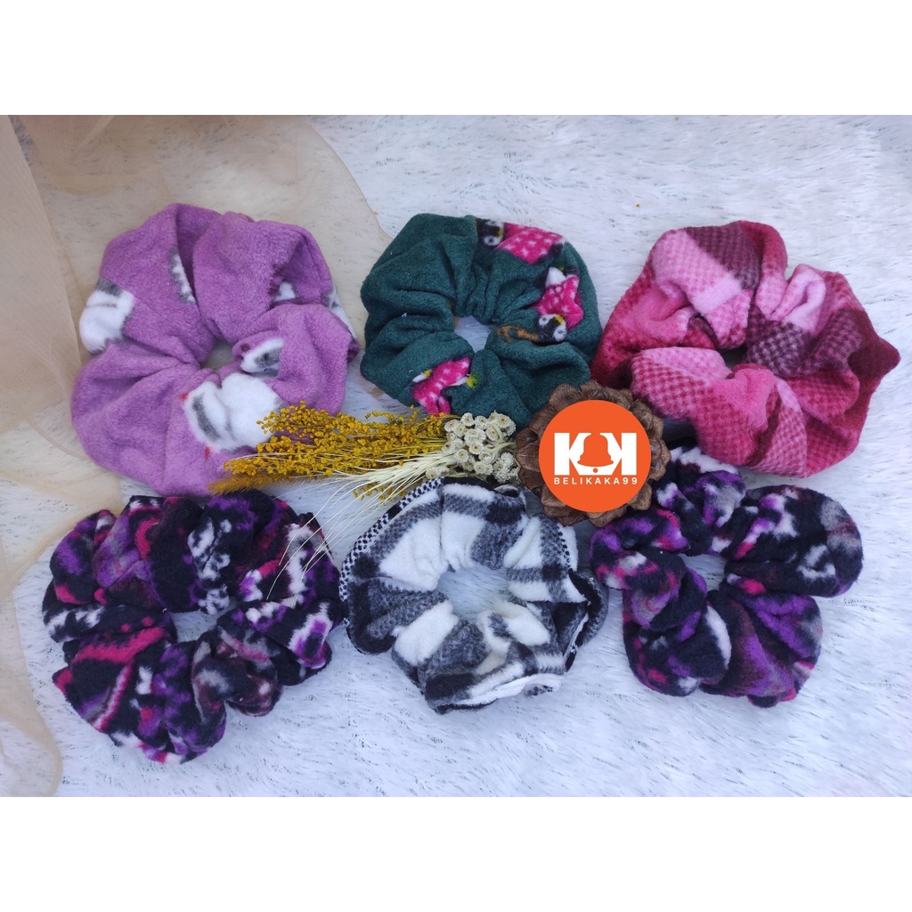 IKAT RAMBUT BULU HALUS WARNA WARNI MURAH / KUNCIR RAMBUT BULU HALUS / IKAT BULU / KUNCIR BULU / IKAT KUNCIR RAMBUT BULU-IKET FLANEL