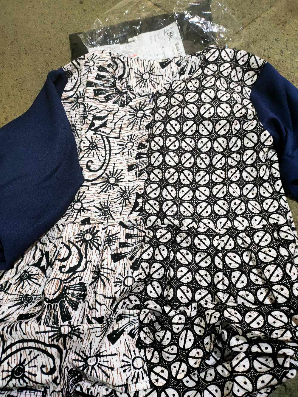 Batik Kahuripan Blus Batik Pita Kombinasi Abu Tua/batik Kantor/batik Kerja