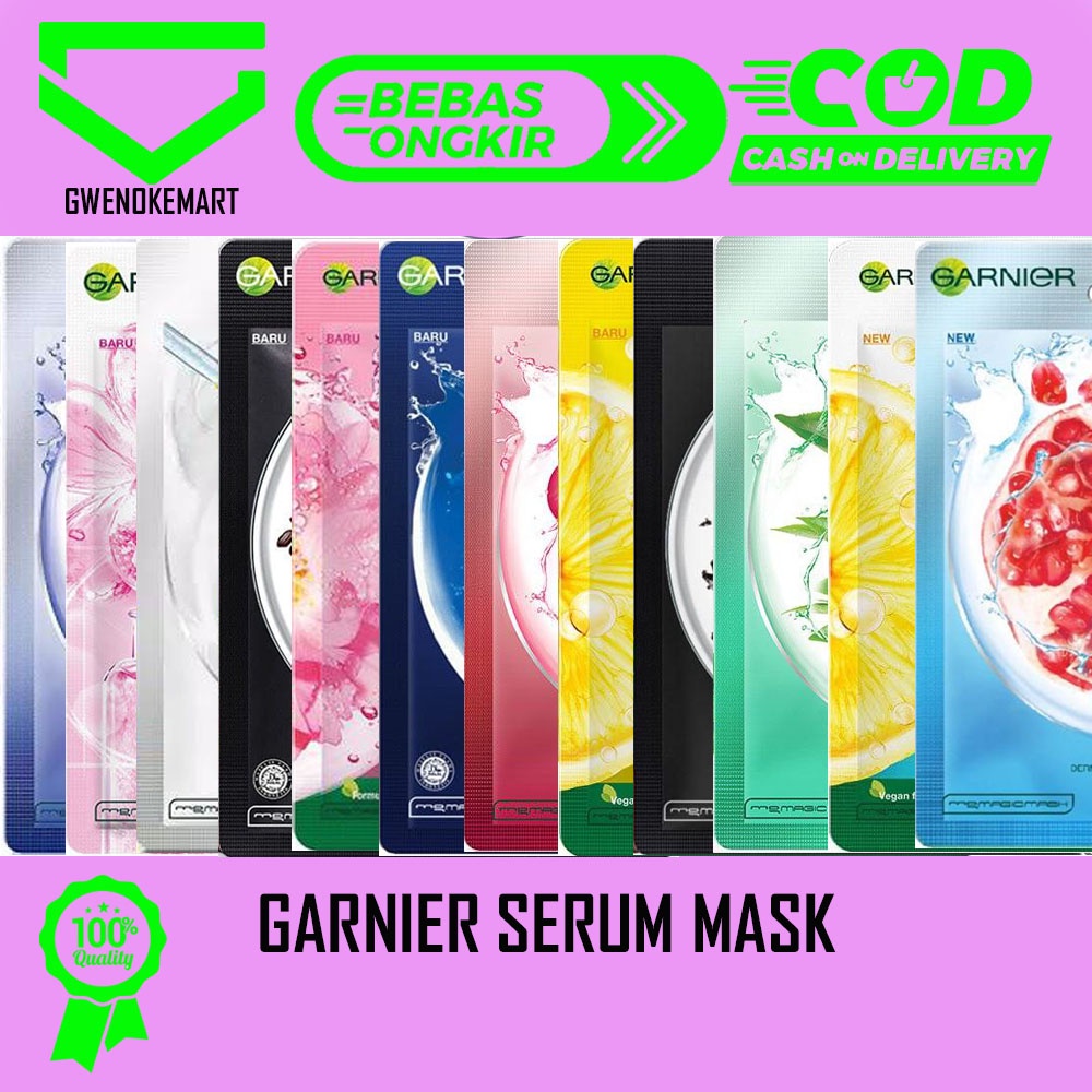 GARNIER SERUM MASK MASKER KECANTIKAN WAJAH