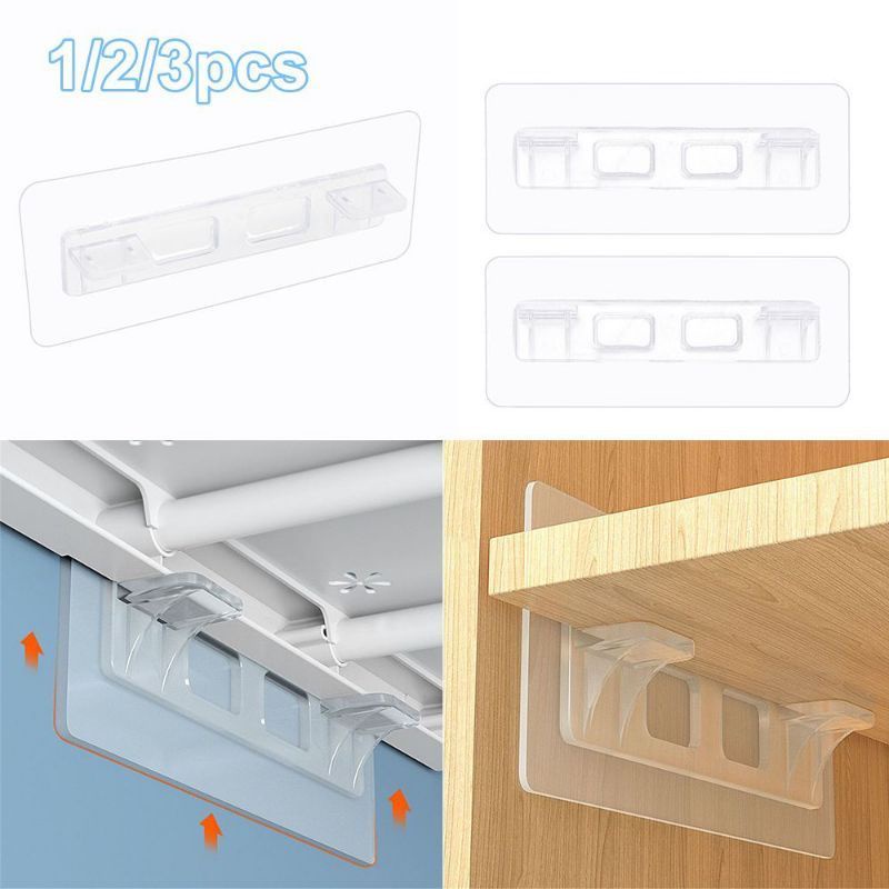 MJ88 Ambalan Sekat Laci Gantungan Magic Hook Penopang Sekat Lemari Super Murah