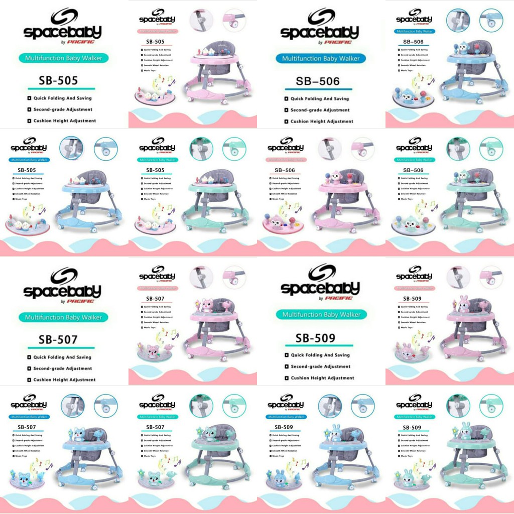 Space Baby Baby Walker Sb 505 506 507 509 Alat Bantu Belajar Jalan Bayi Shopee Indonesia