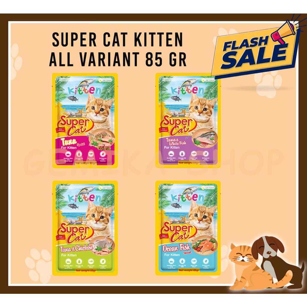 Super Cat Kitten 85gr - Makanan Kucing