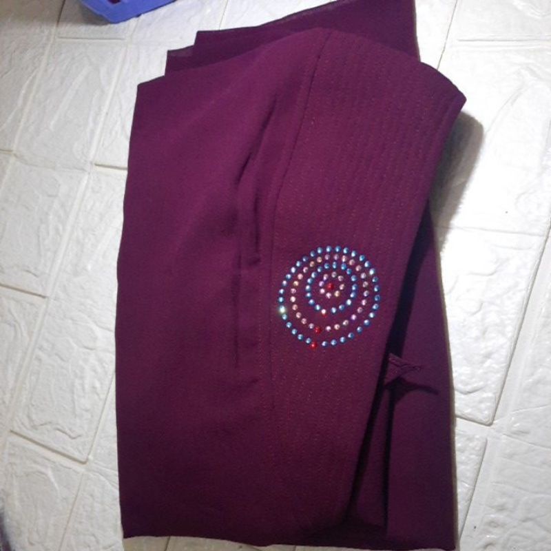 Thewa//Khimar Andara Standar Ori Thewa-Maroon gelap