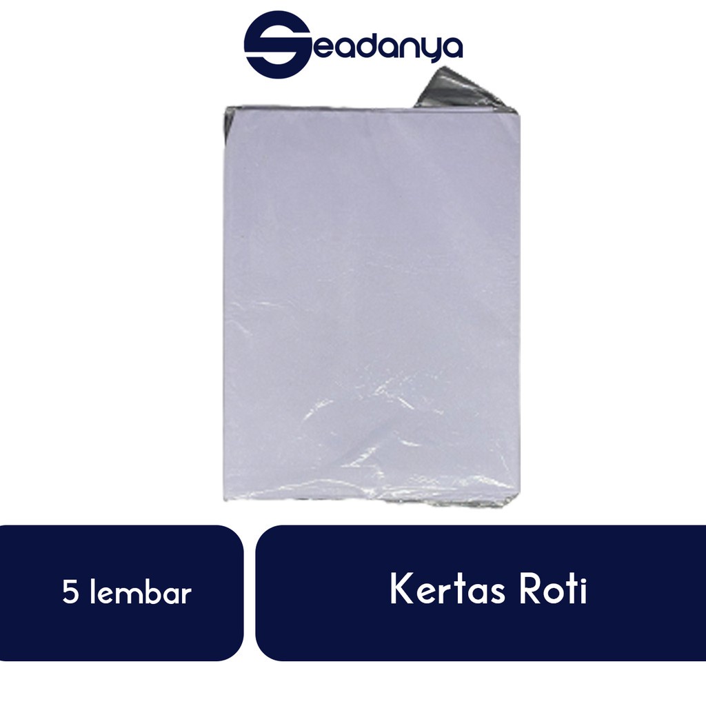 

Kertas Roti 5pcs -Kertas Minyak/Kertas Kue/Baking Paper/Alas Roti Warna Putih/Wrapping Paper/Bungkus