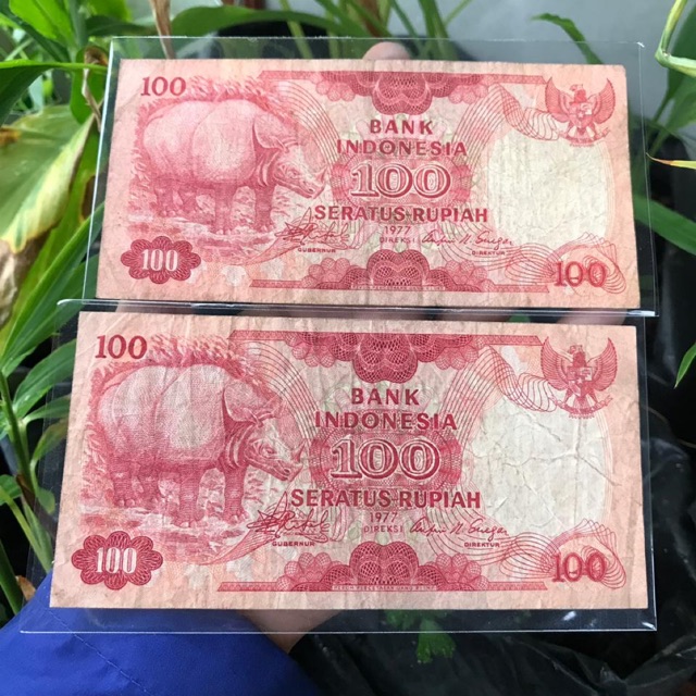 Uang Kuno 100 Rupiah Badak VF