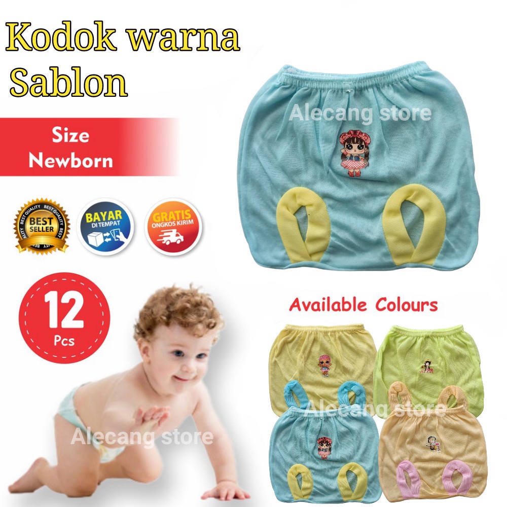 1 Lusin Celana Pop bayi Dasar warna celana kacamata kodok bayi warna sablon