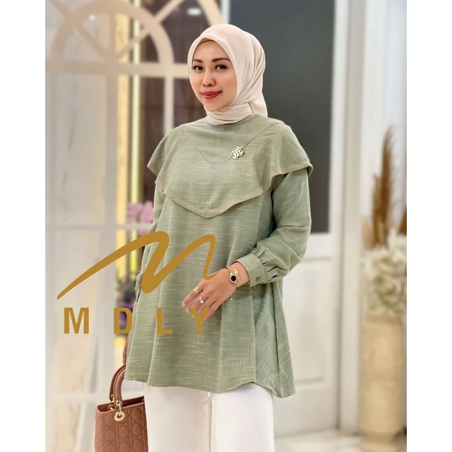 Kemeja Atasan Wanita Terbaru Zalina Blouse by Mdly