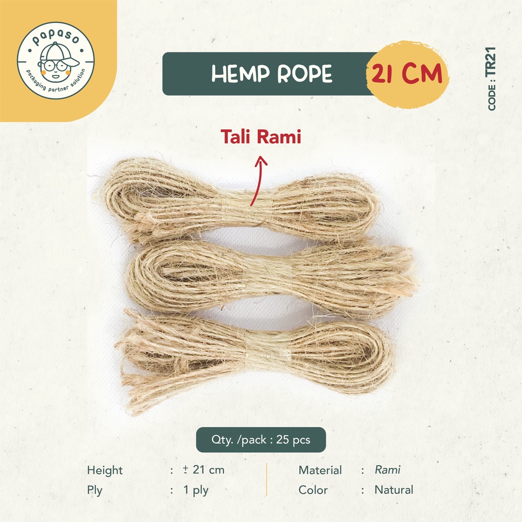 

Tali Goni / Tali Rami / Hemp Rope / Tali Vintage / Tali Rustic