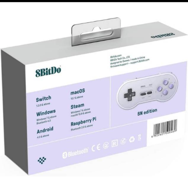 8BitDo SN30 Gamepad Bluetooth Wireless For Nintendo Switch / PC / Android /Raspberry Pi