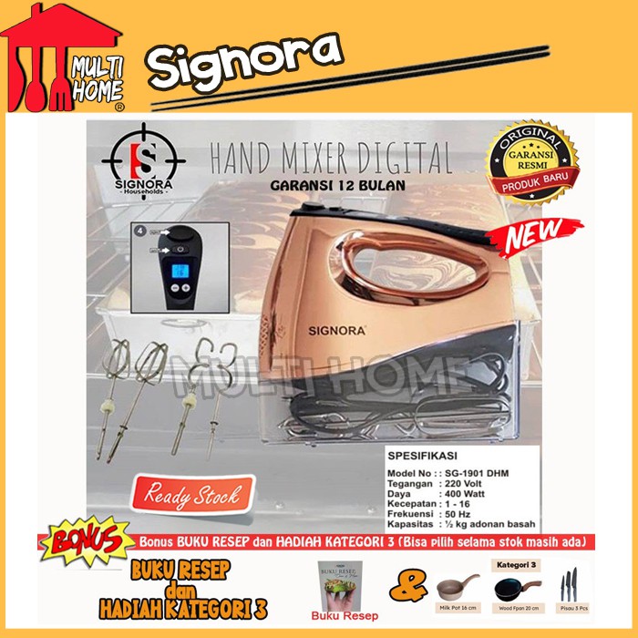 HAND MIXER SIGNORA DIGITAL + Free Kategori 3