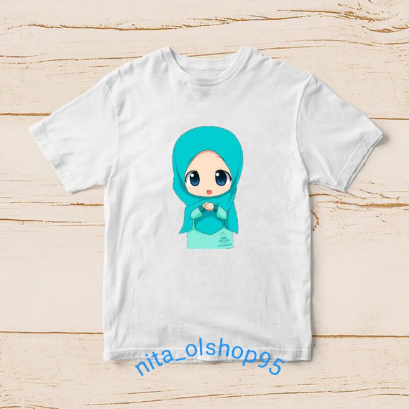 baju hijaber baju anak karakter lucu